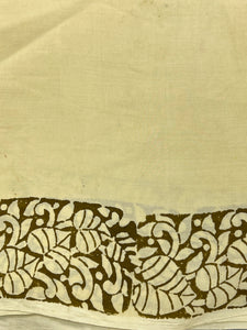 Block Printed Supernet Kota Saree | SF1308