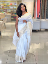 Zari Weaving Bhagalpuri Linen Saree | NHH504
