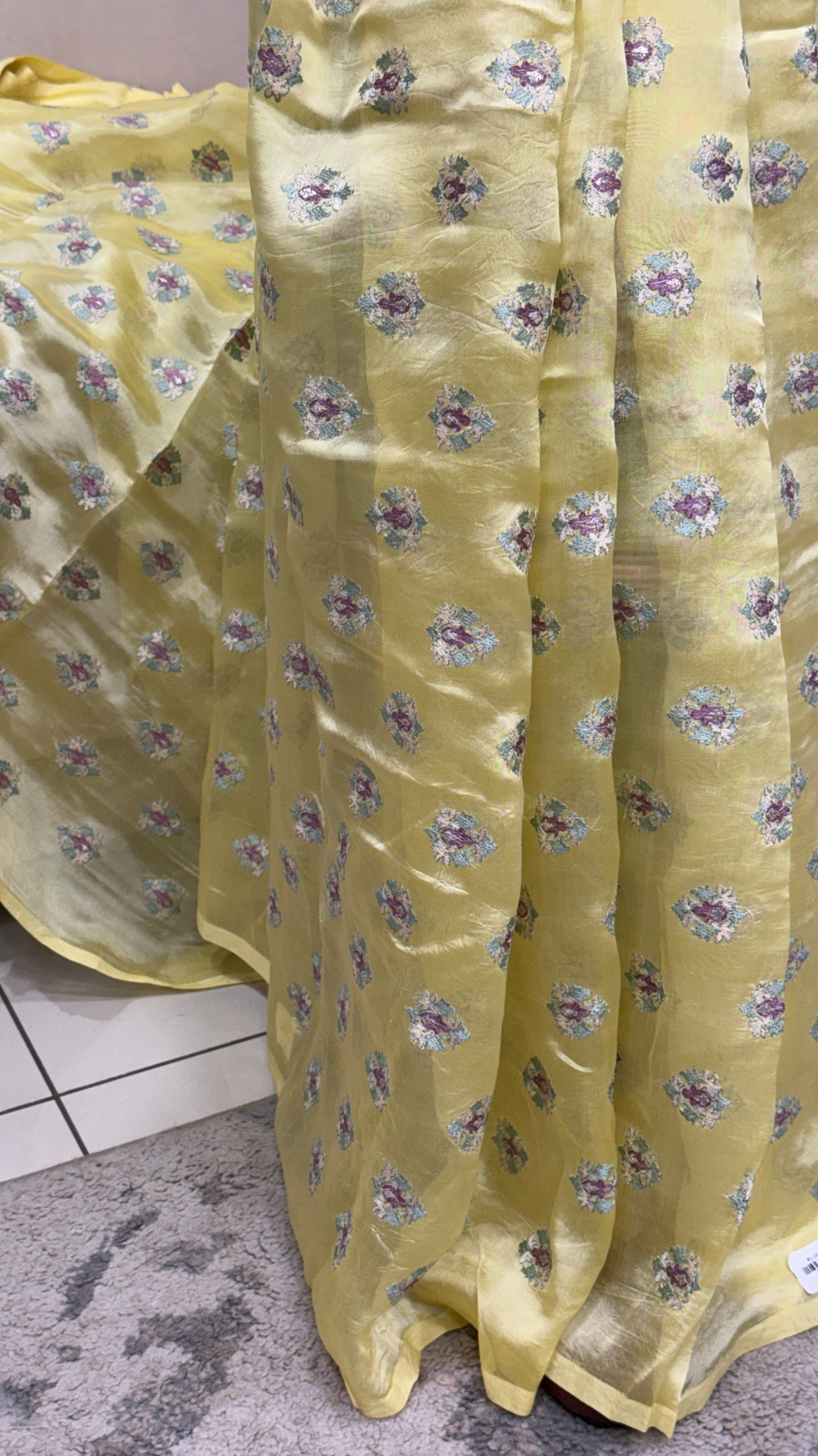 Banarasi Woven Silk Organza Running Material |  RMFC296