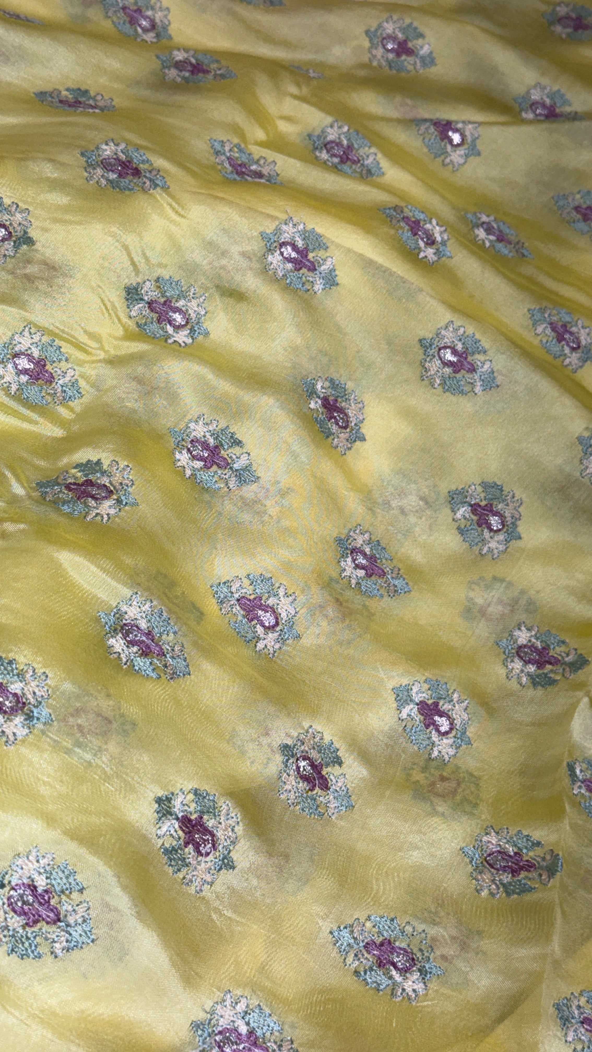 Banarasi Woven Silk Organza Running Material |  RMFC296
