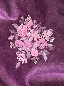 Floral Embroidery Detailed Bhagalpuri Saree | BLD700