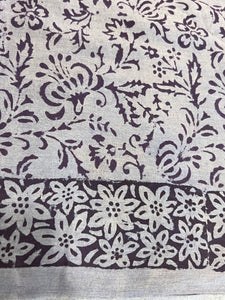 Block Printed Supernet Kota Saree | SF1314