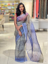 Block Printed Supernet Kota Saree | SF1314