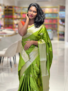 Zari Weaving Banarasi Mashru Silk Saree | NN321