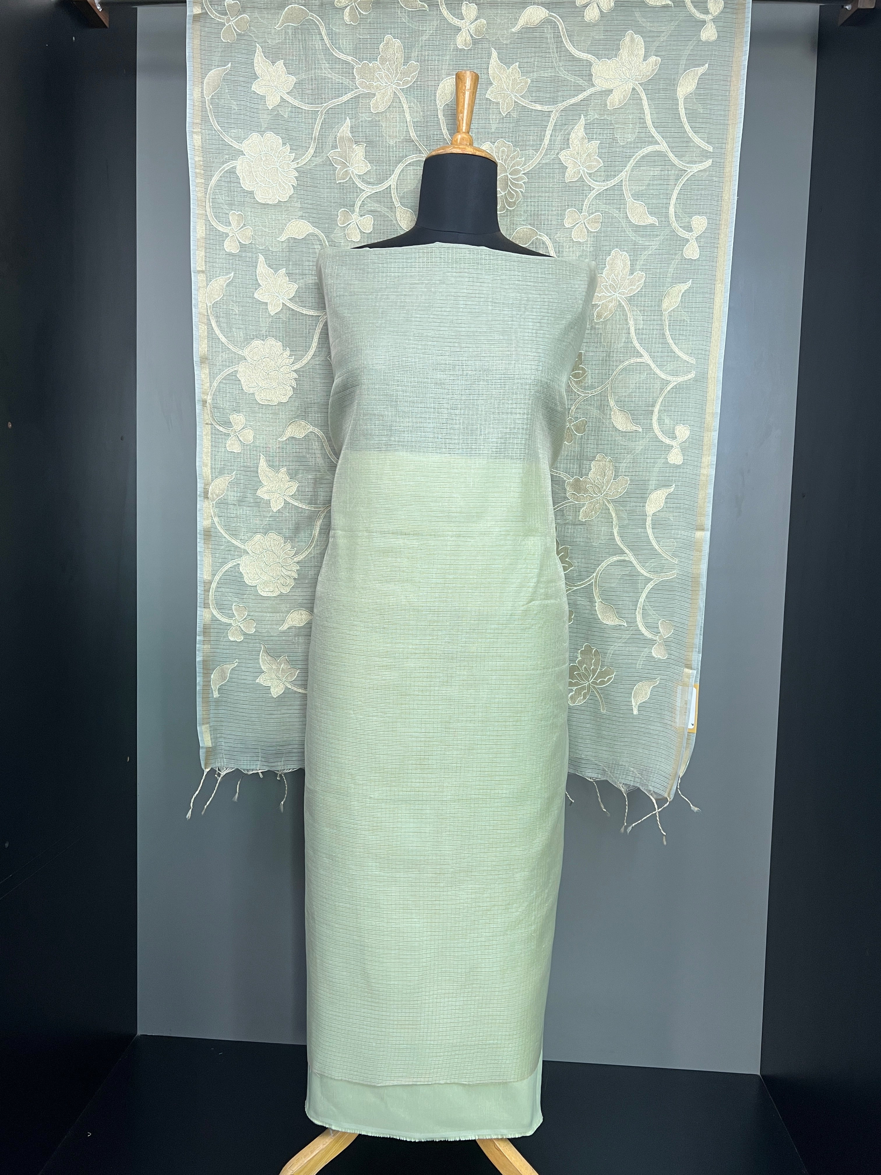 Solid Tissue Organza Salwar Set | MR414