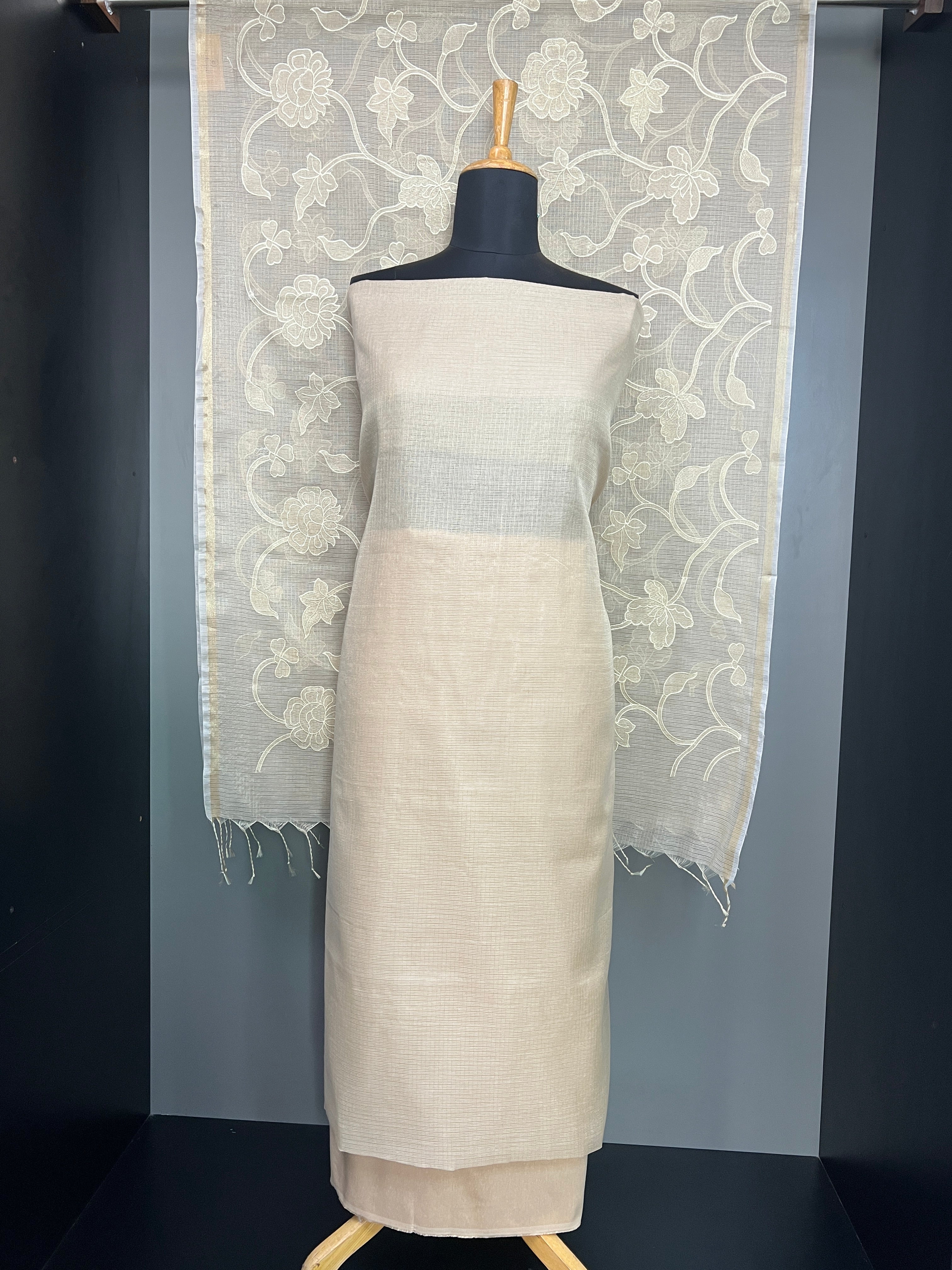 Solid Tissue Organza Salwar Set | MR416