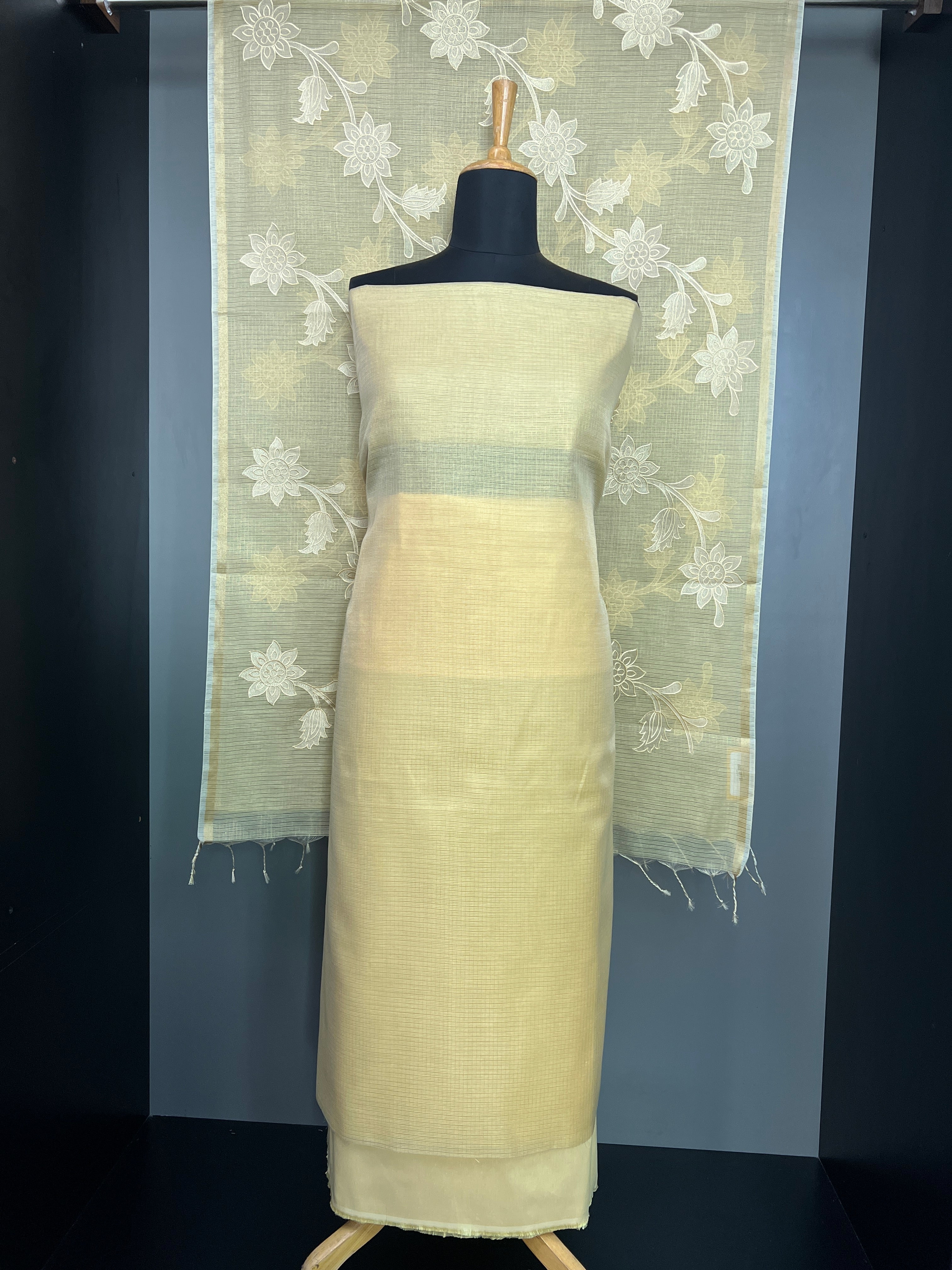 Solid Tissue Organza Salwar Set | MR417