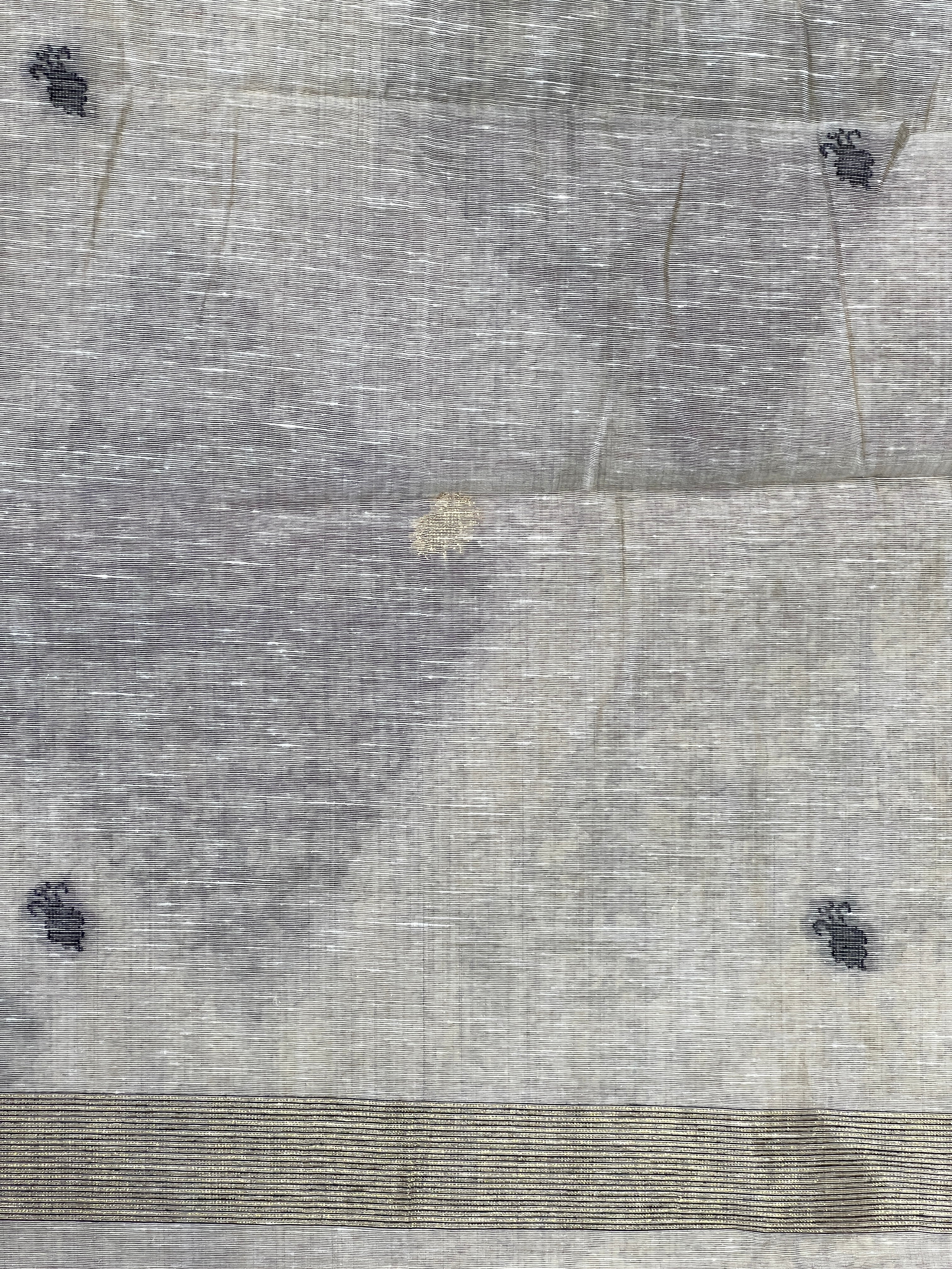 Peacock and Floral Designed Jamdani Saree | YNG857