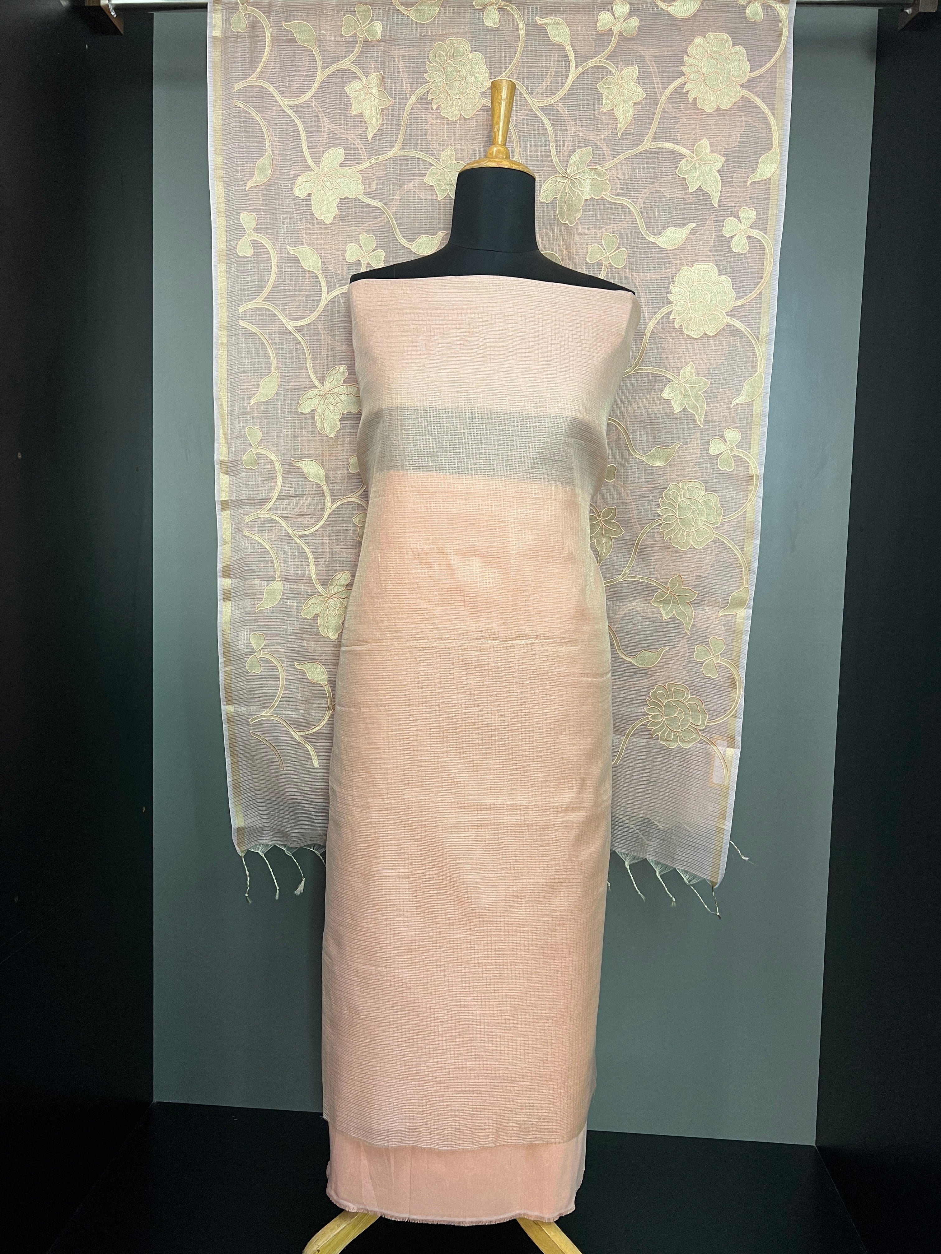 Solid Tissue Organza Salwar Set | MR415