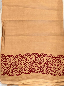 Block Printed Supernet Kota Saree | SF1322