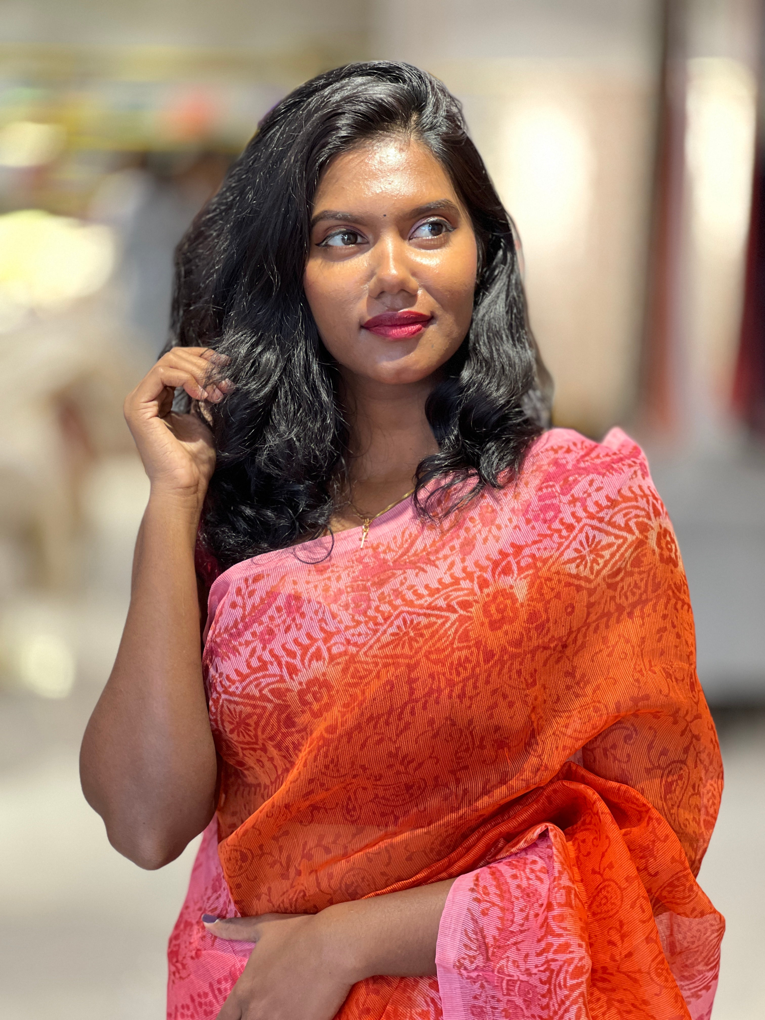 Block Print Detailed Kota Saree | SF1323