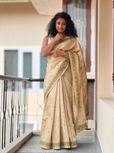 Embroidery Border Pattern Semi Silk Saree | RP382