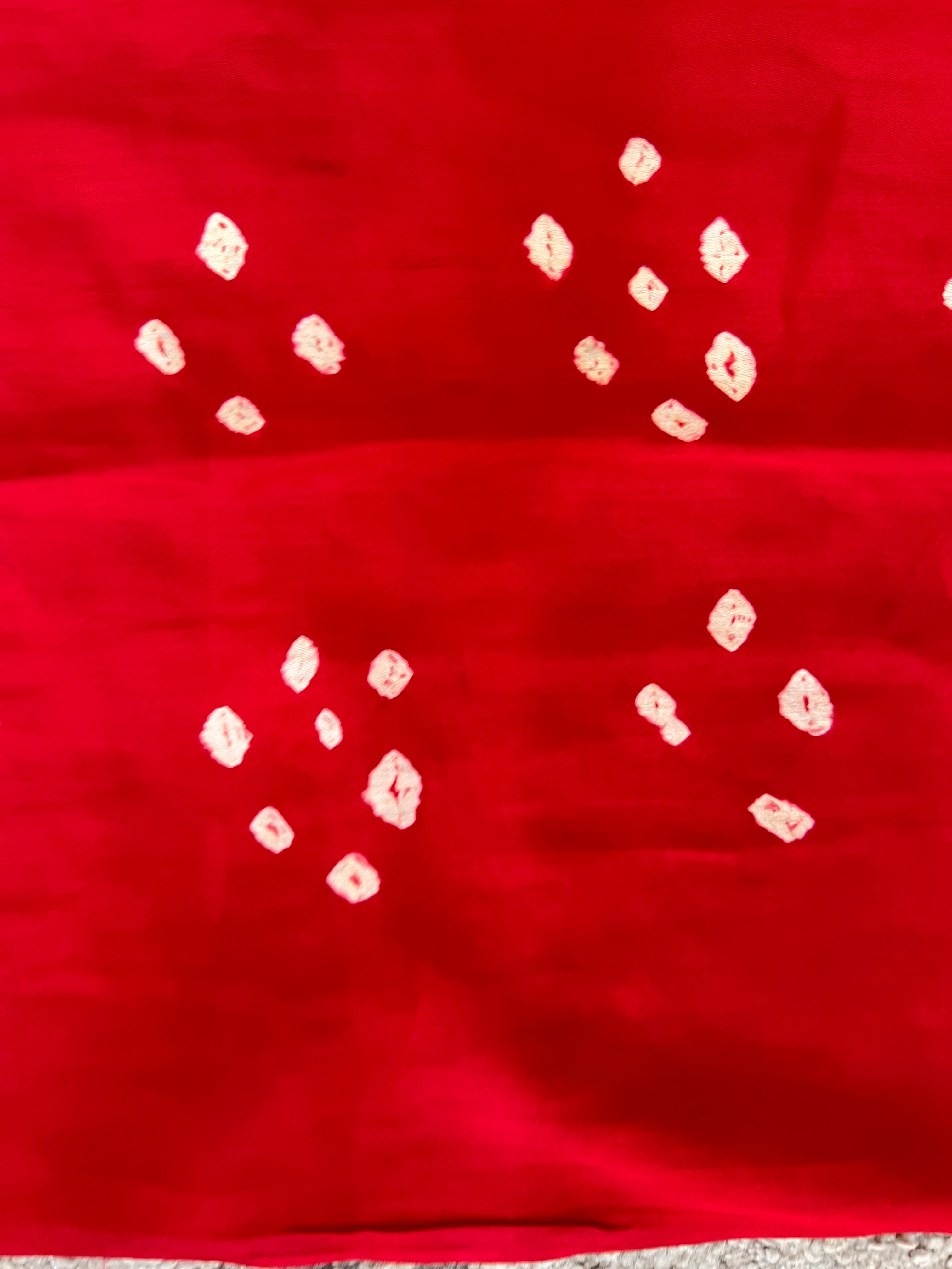 Gaji 5 Patti Check Pattern Bandhini Saree | SAC183