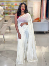 Mirror Work Detailed Organza Saree | SF1264