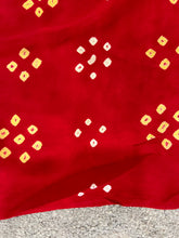 Gaji 5 Patti Check Pattern Bandhini Saree | SAC179