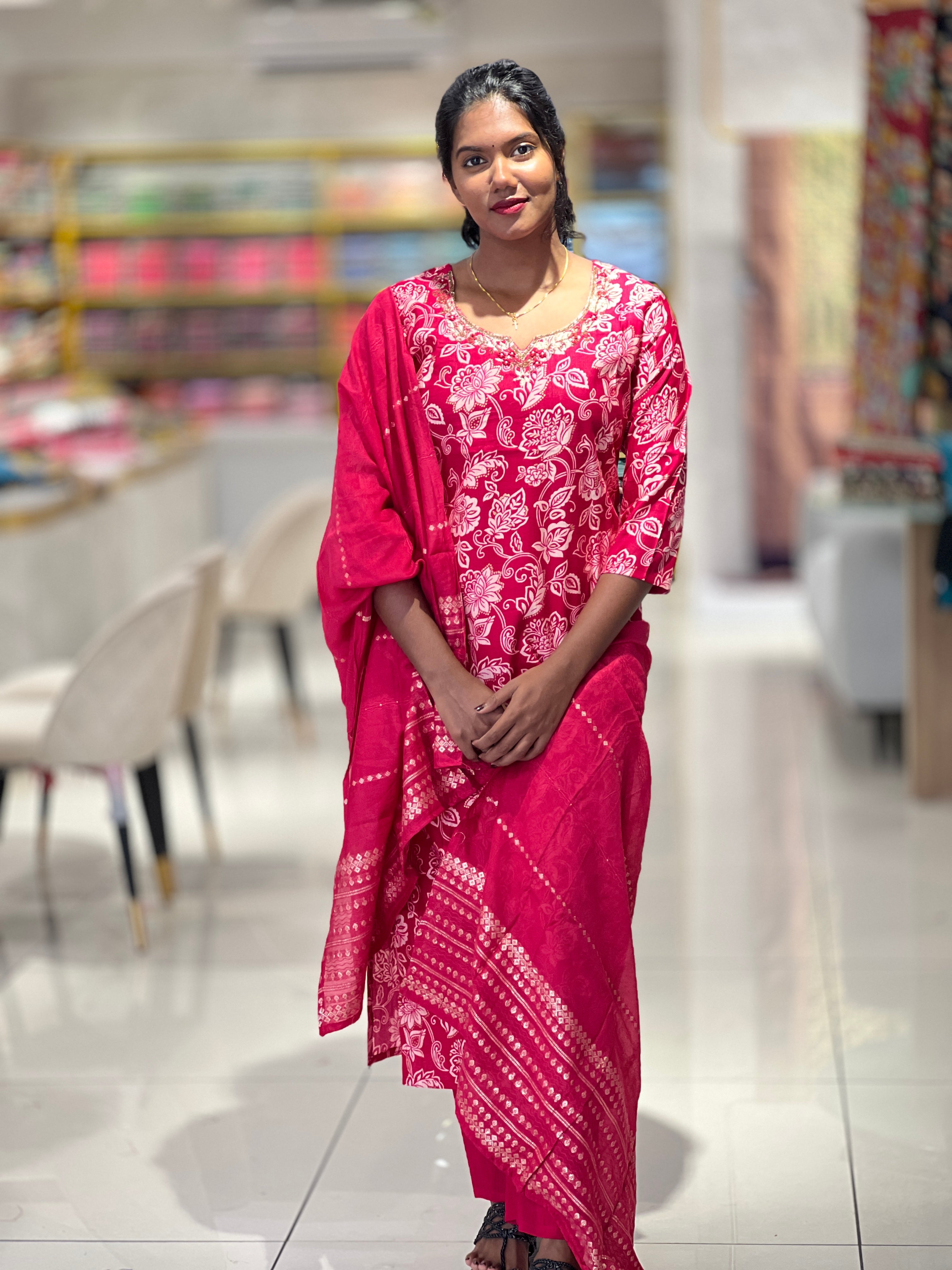 Digital Printed Rayon Kurta Set | PIR151