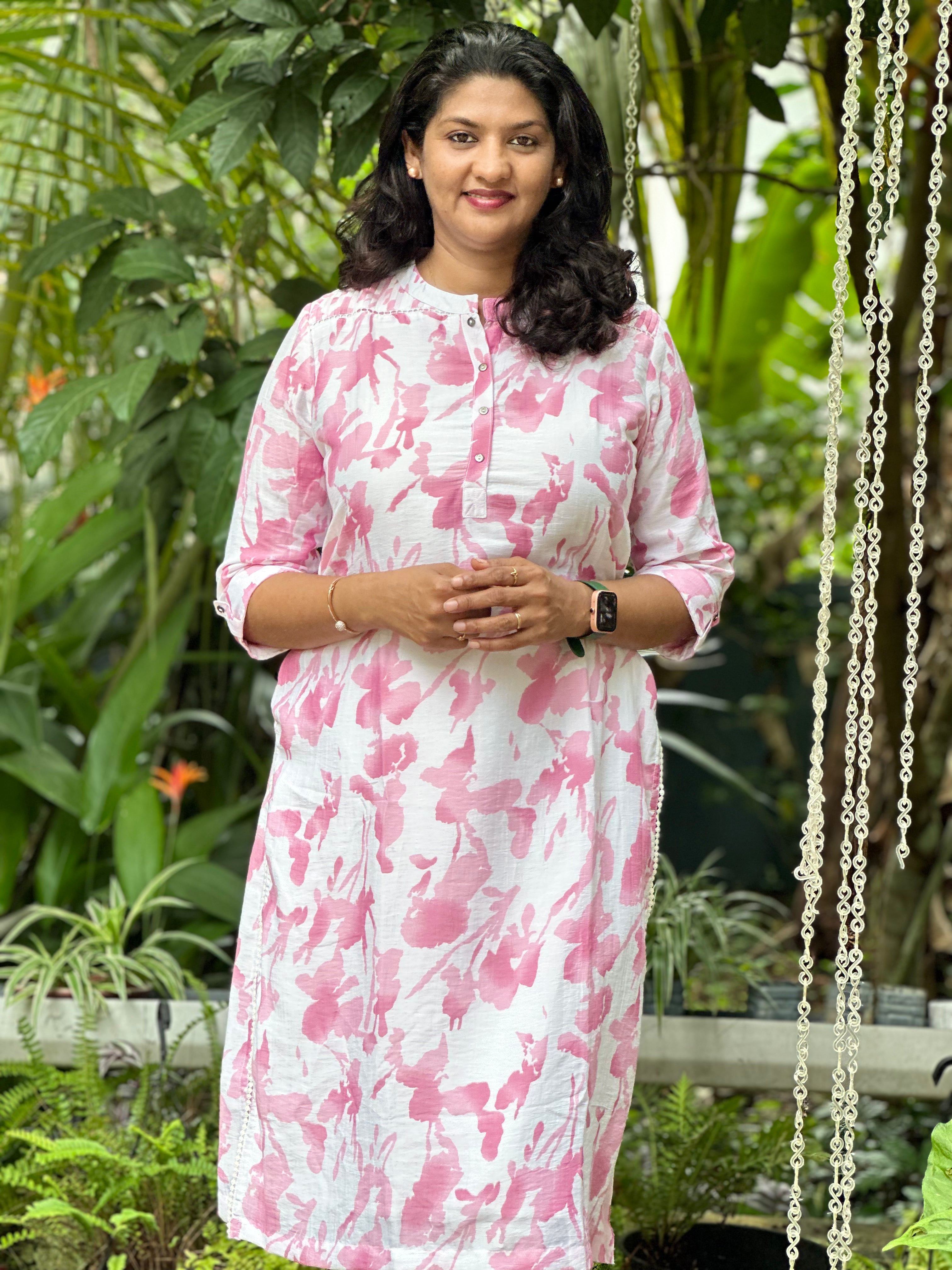 Dobby Weaving Pattern Chanderi Kurta | SV231