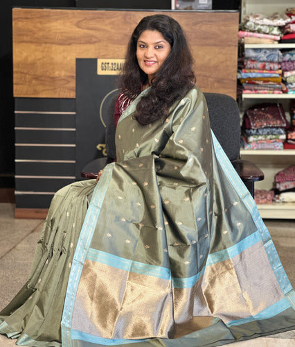 Traditional Banarasi Weaving Pure Silk Saree | BHH136