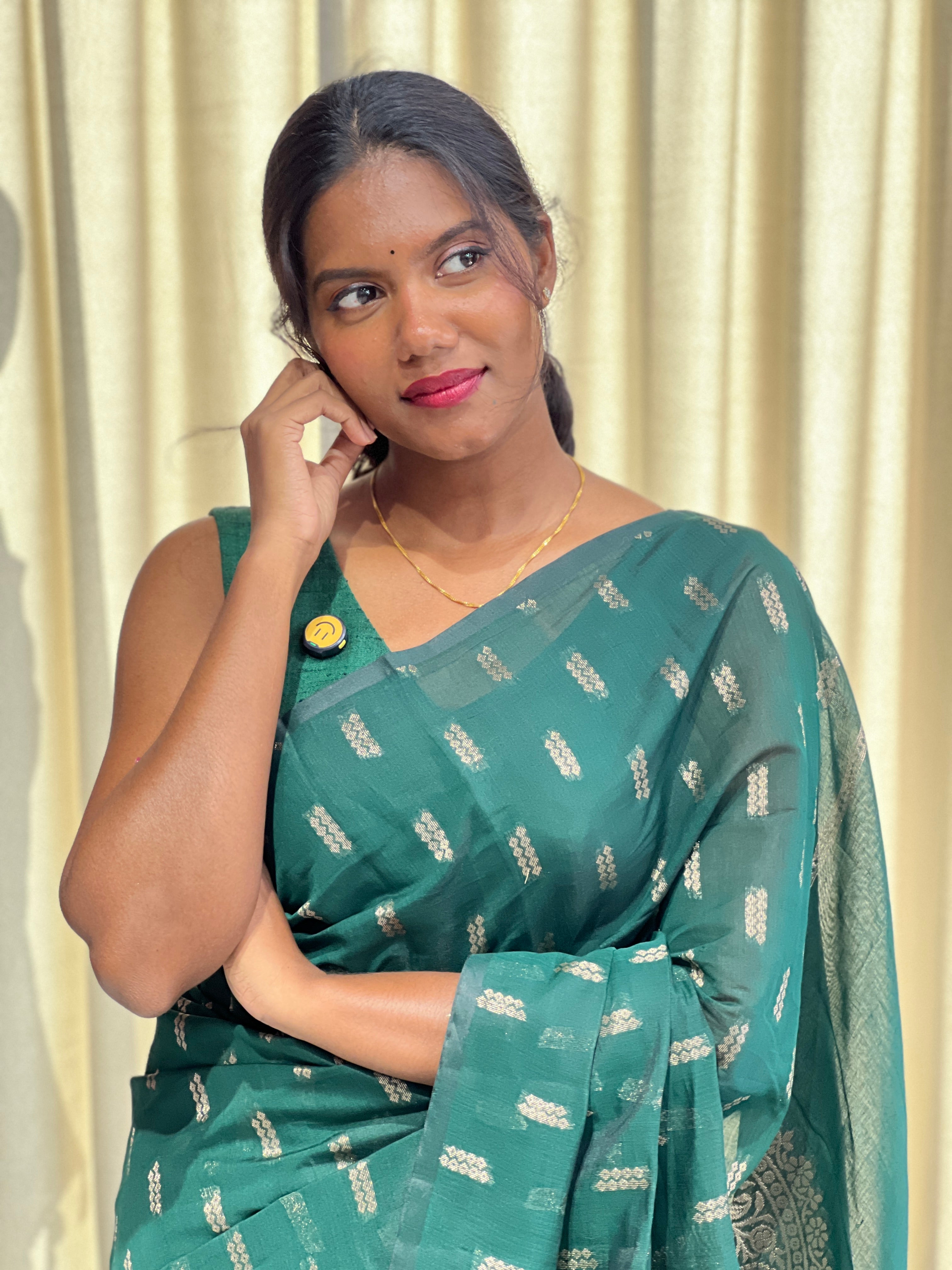 Zari Woven Cotton Silk Saree | YNG1044