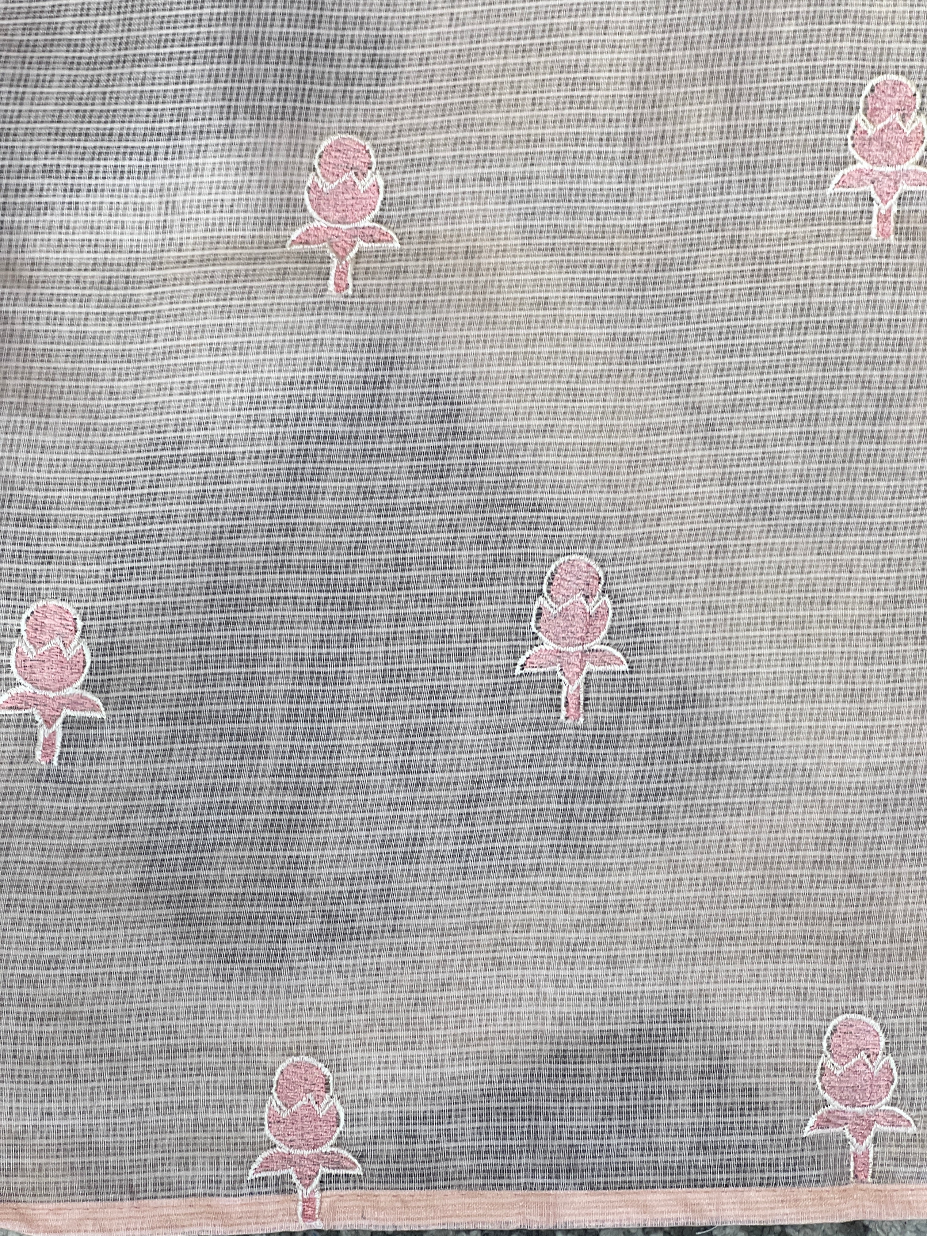 Floral Machine Embroidery Detailed Kota Saree | BLD1793