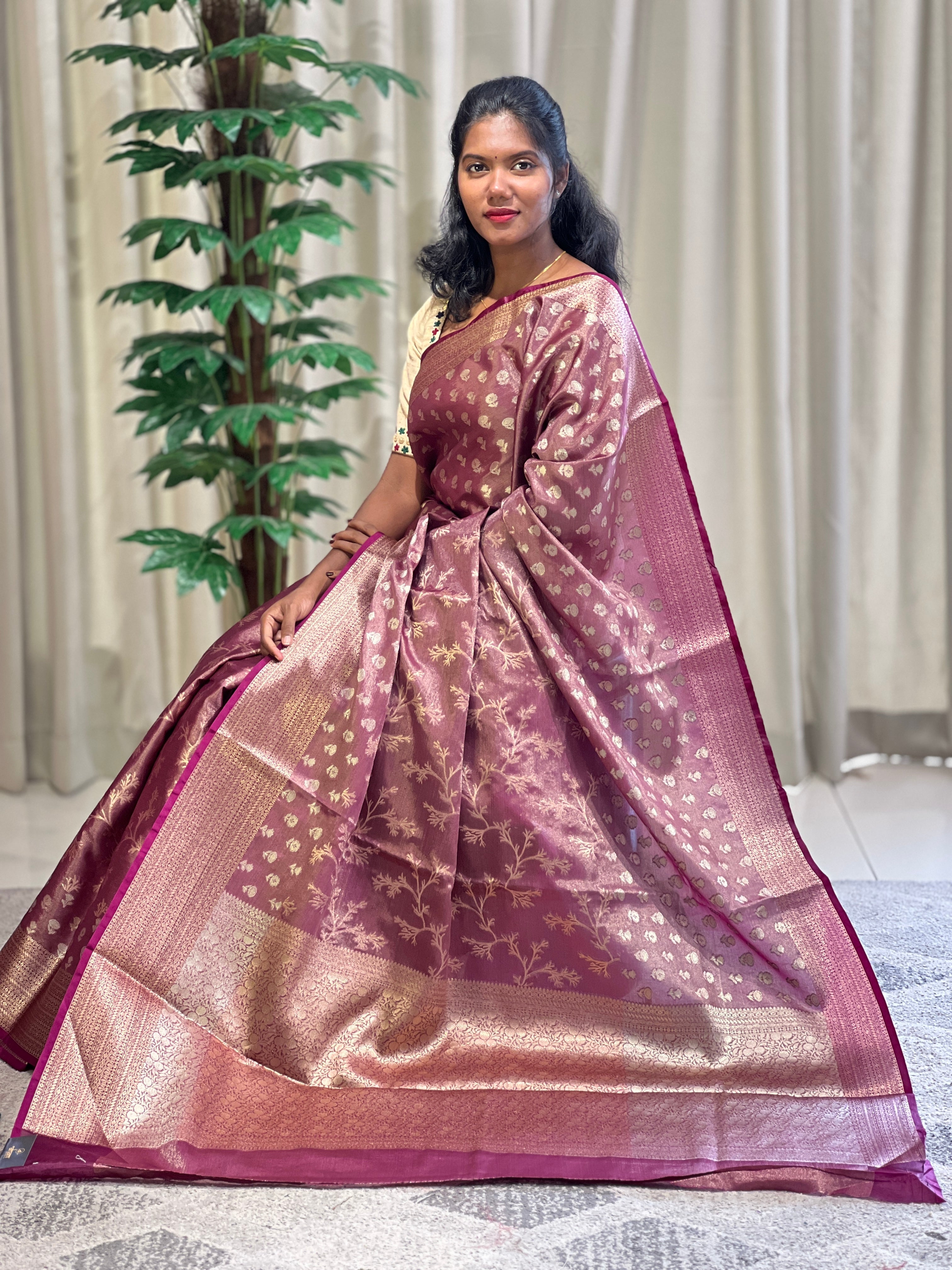 Brocade Pattern Tissue Banarasi Saree | NN317