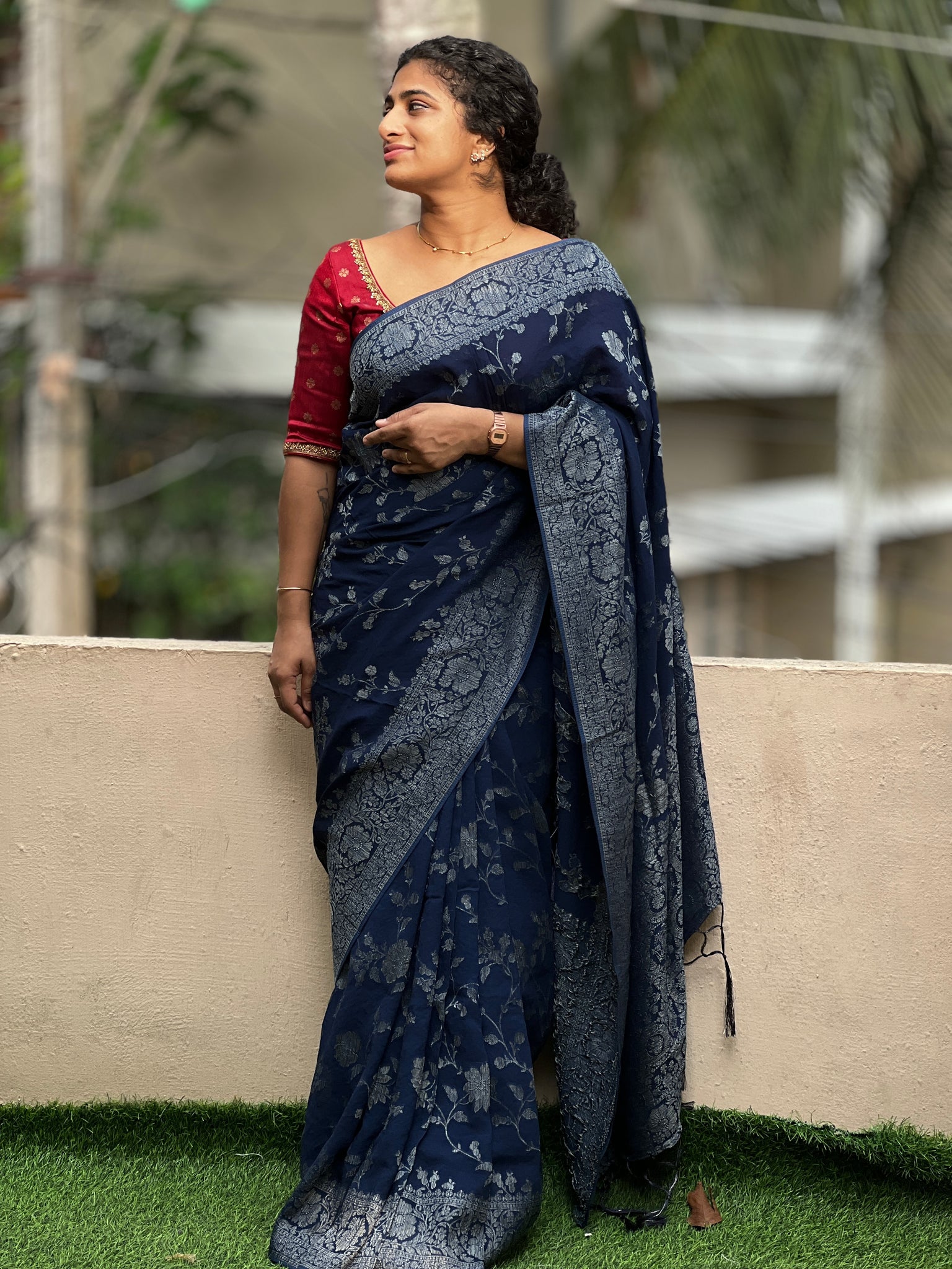 Buy Purple Georgette Saree online-Karagiri – Karagiri Global