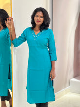 Hand Embroidery Detailed Rayon Blend Kurta | YOC141