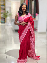 Block Printed Uppada Silk Saree | SF1298