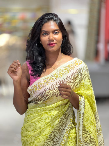 Floral Printed Uppada Silk Saree | SF1299