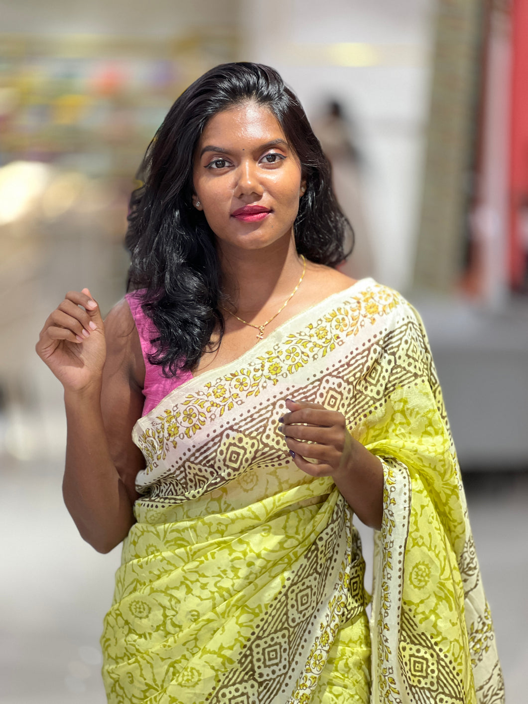 Floral Printed Uppada Silk Saree | SF1299