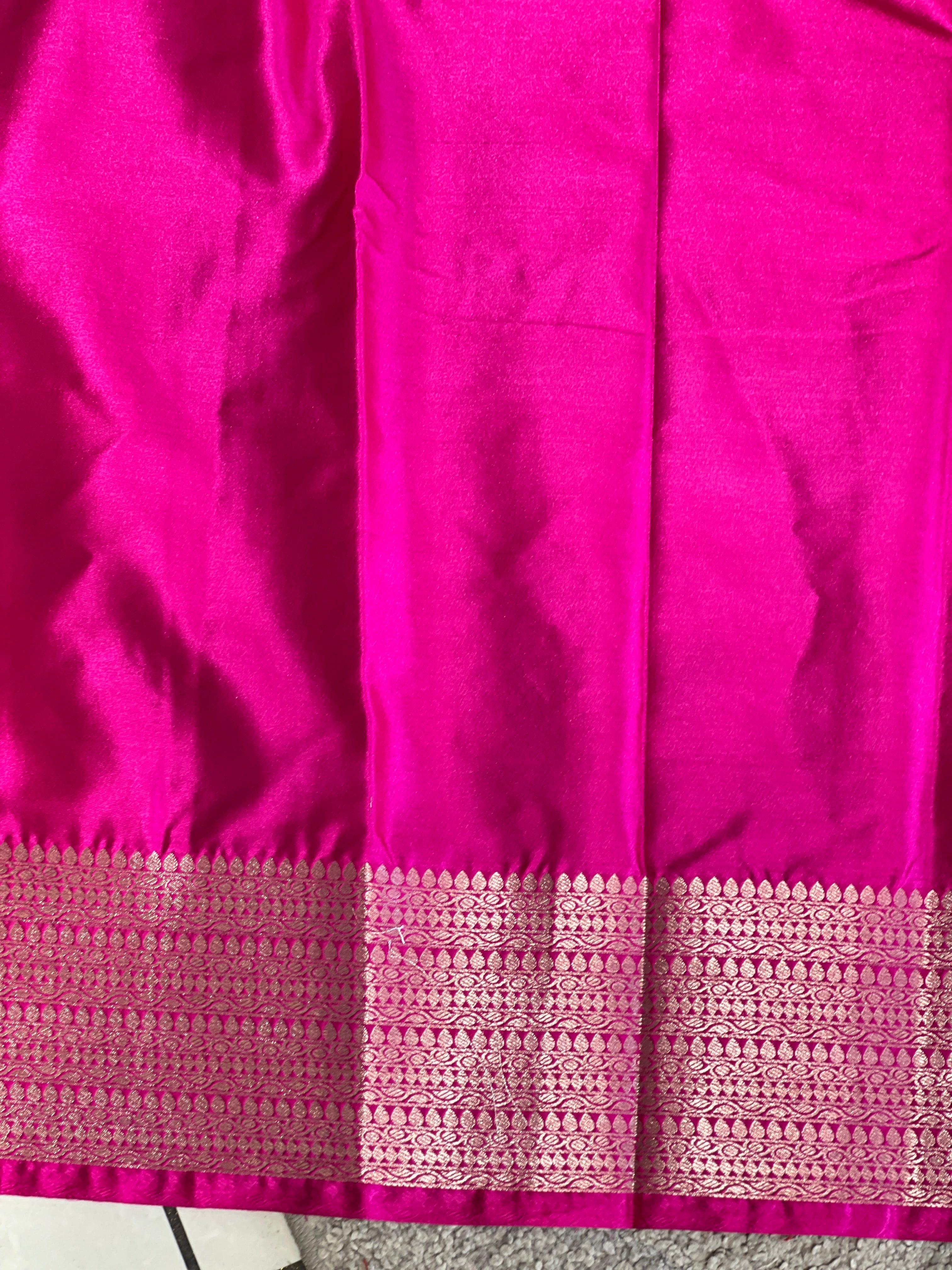 Zari Weaving Banarasi Mashru Silk Saree | NN307