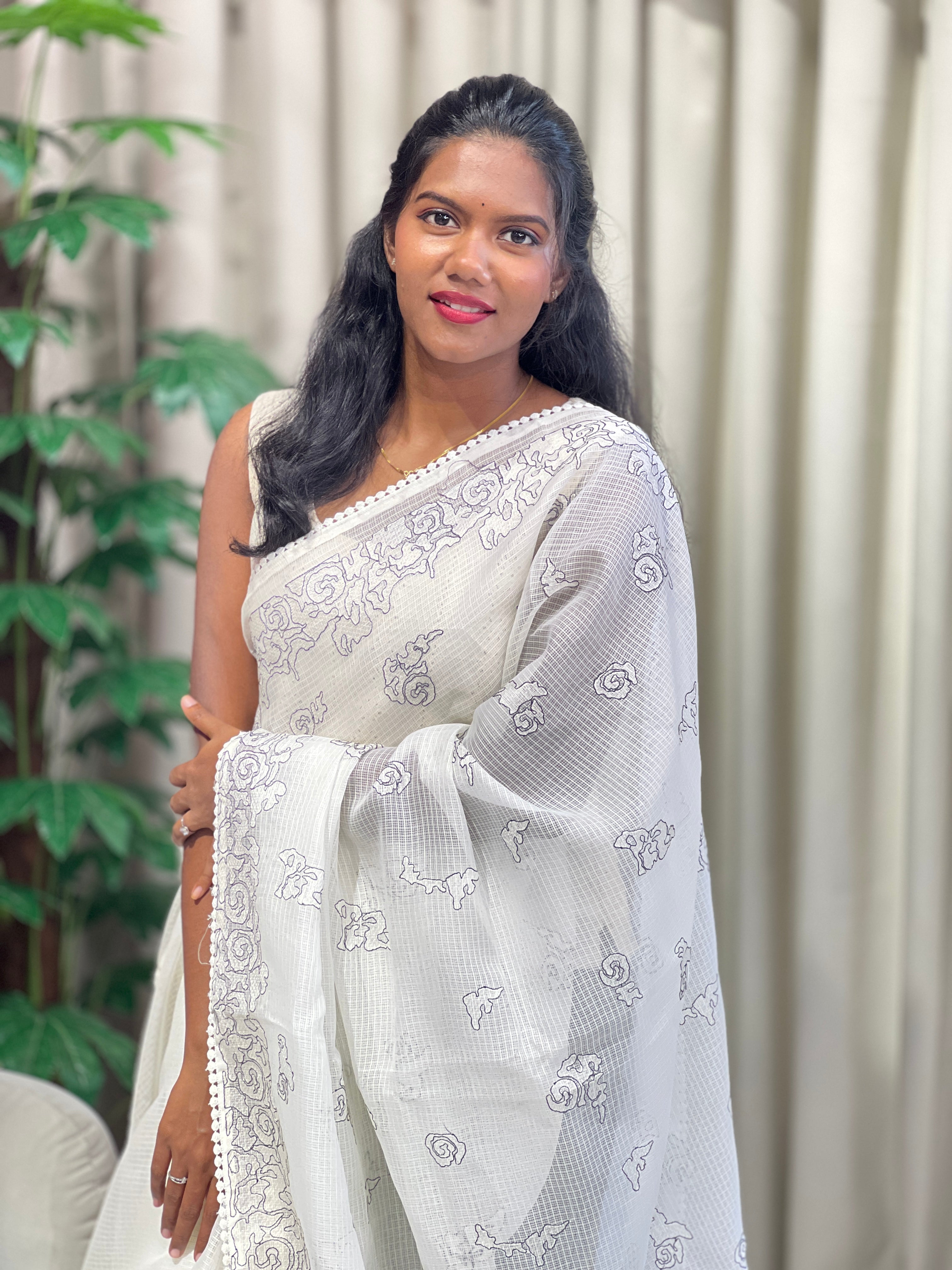 Embroidery Detailed Kota Saree | BLD2100