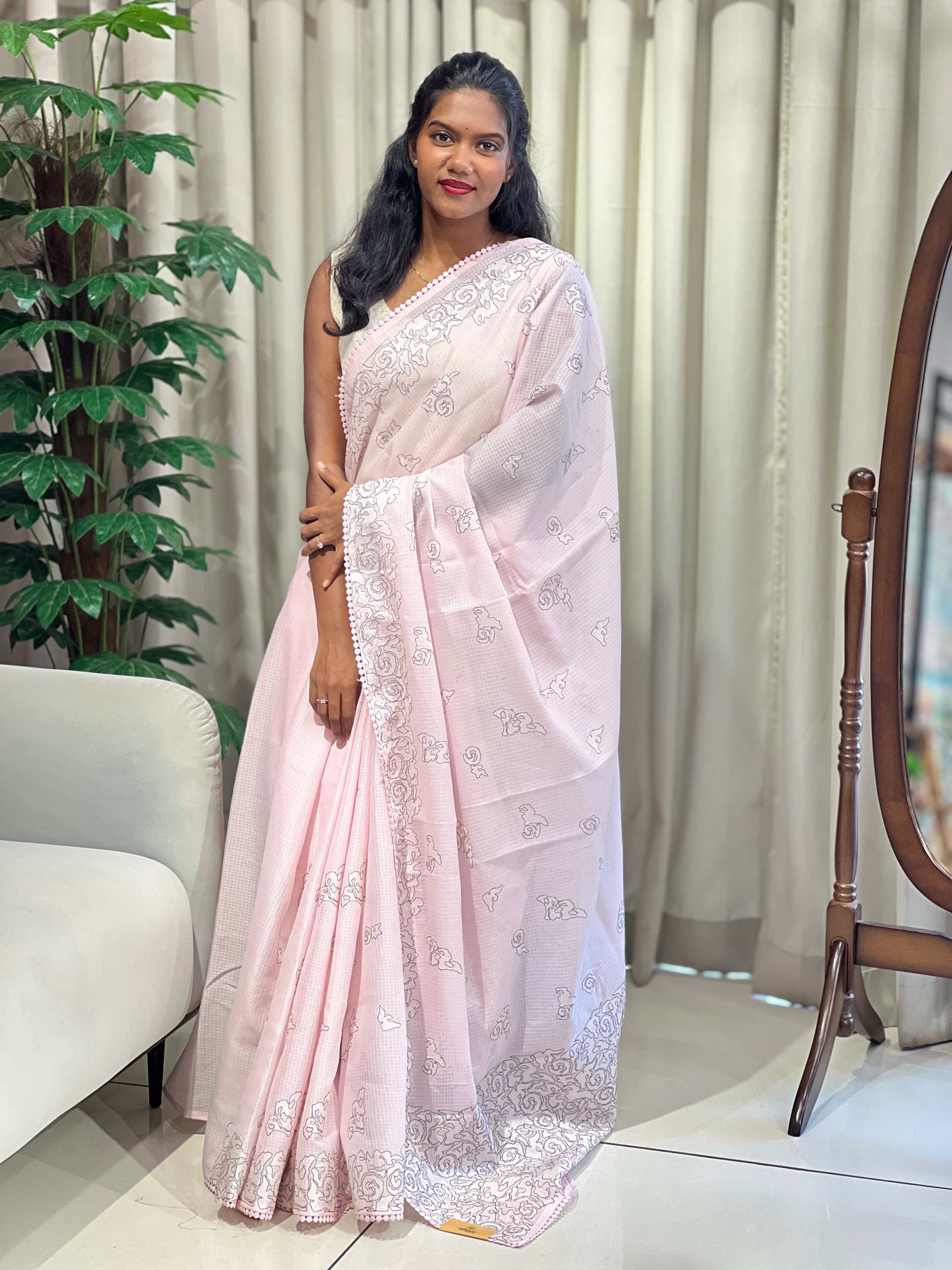 Embroidery Detailed Kota Saree | BLD2101