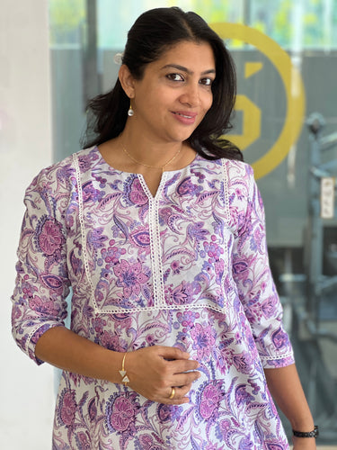 Digital Printed Linen Kurta Material | DN751