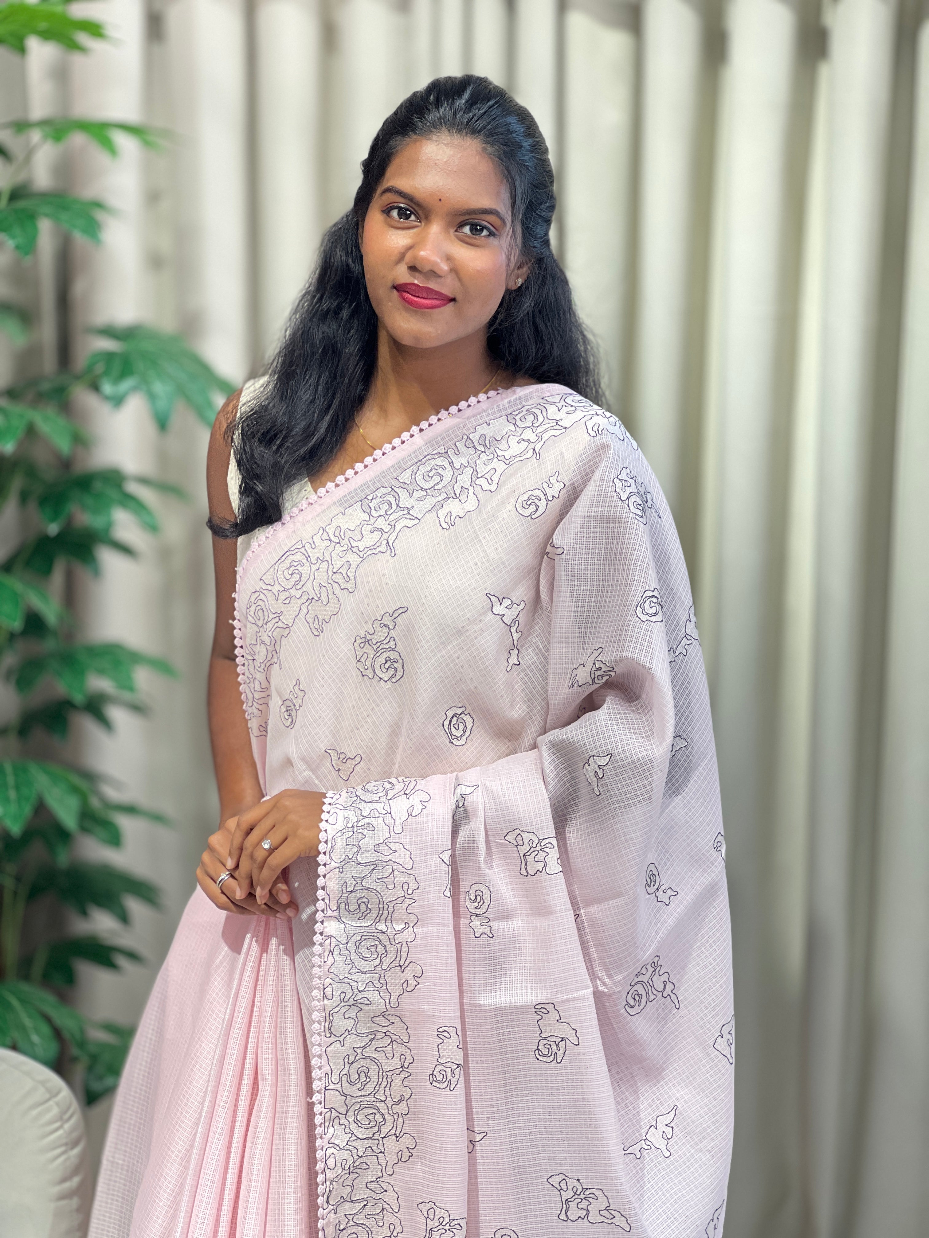 Embroidery Detailed Kota Saree | BLD2101