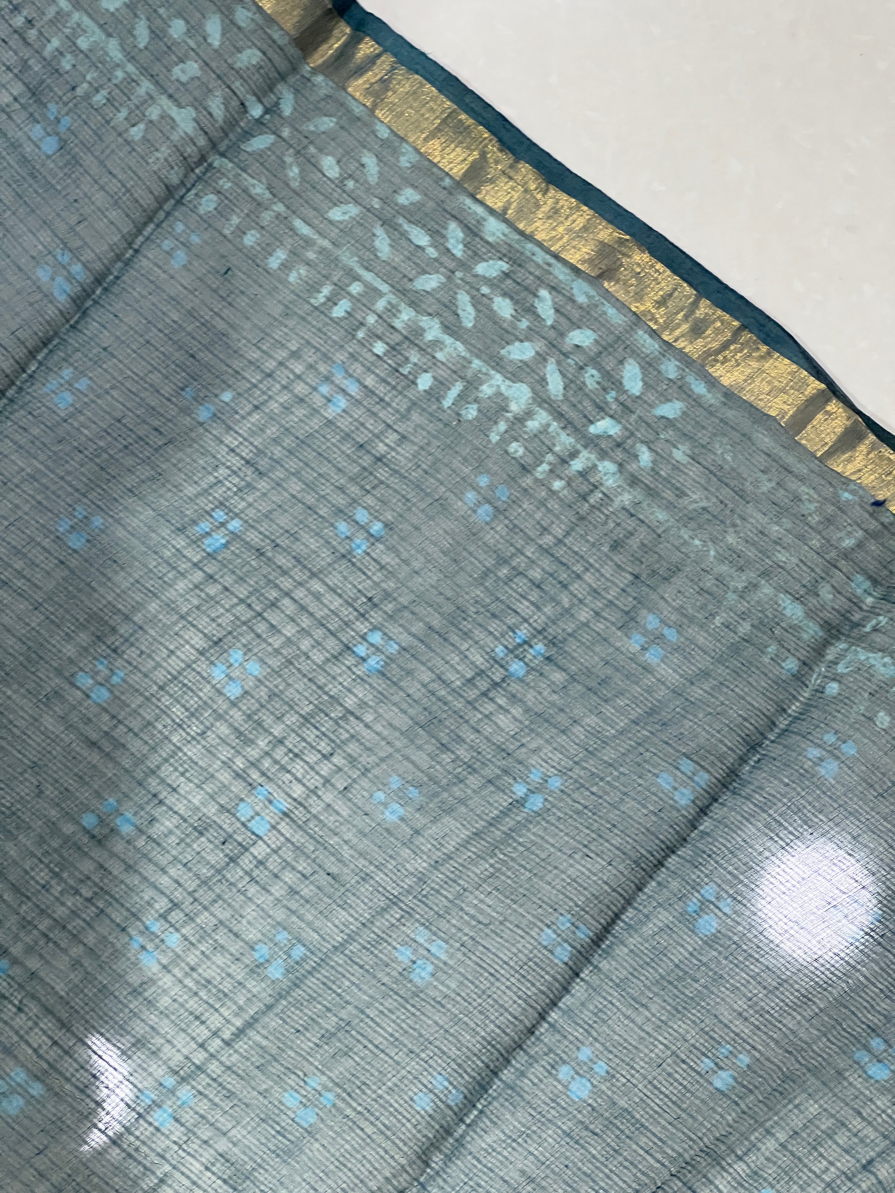 Screen Print With Zari Border Detailed Kota Saree | VFC494