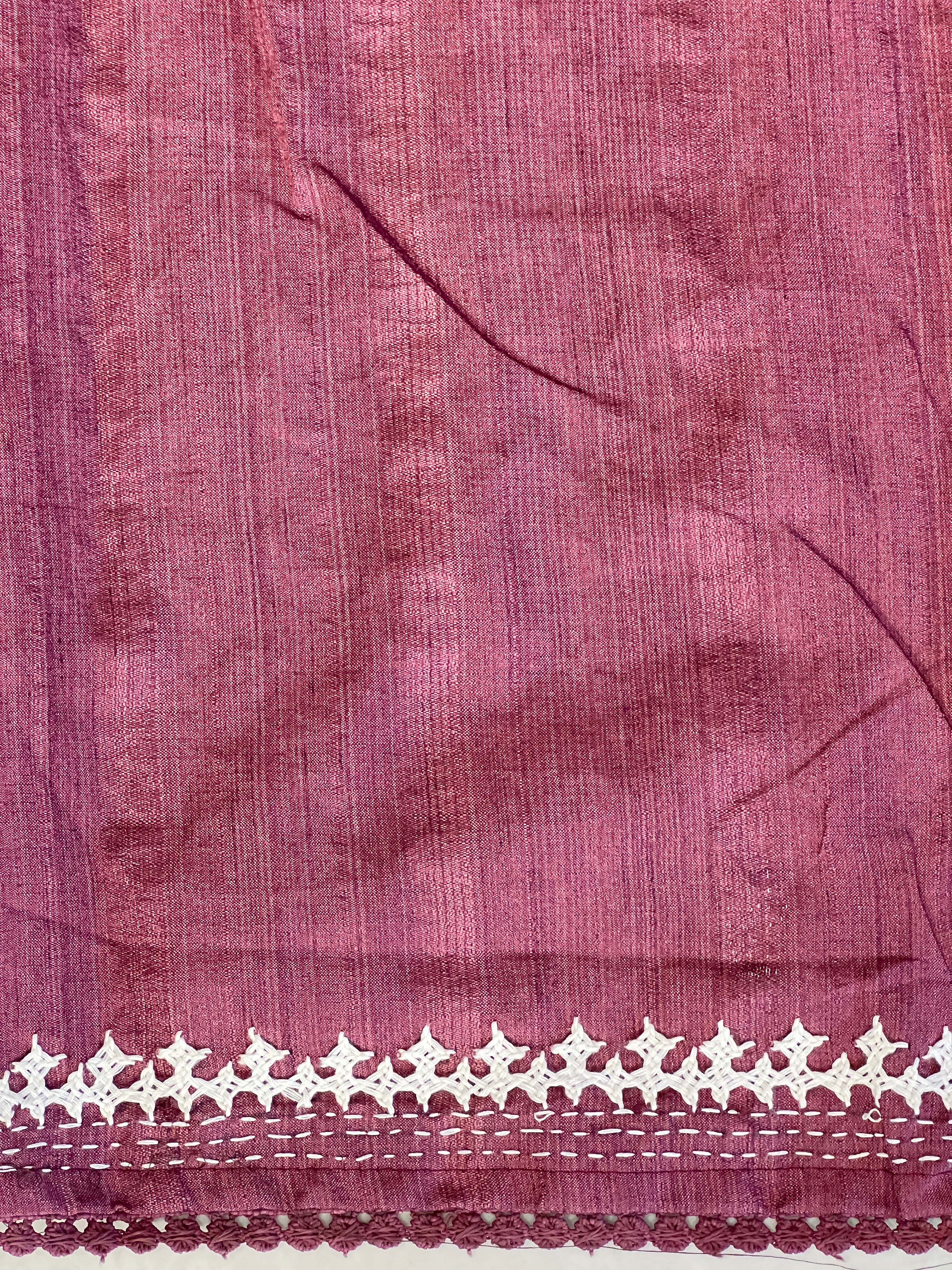 Kutch Work Detailed Semi Tussar Saree | BLD2115