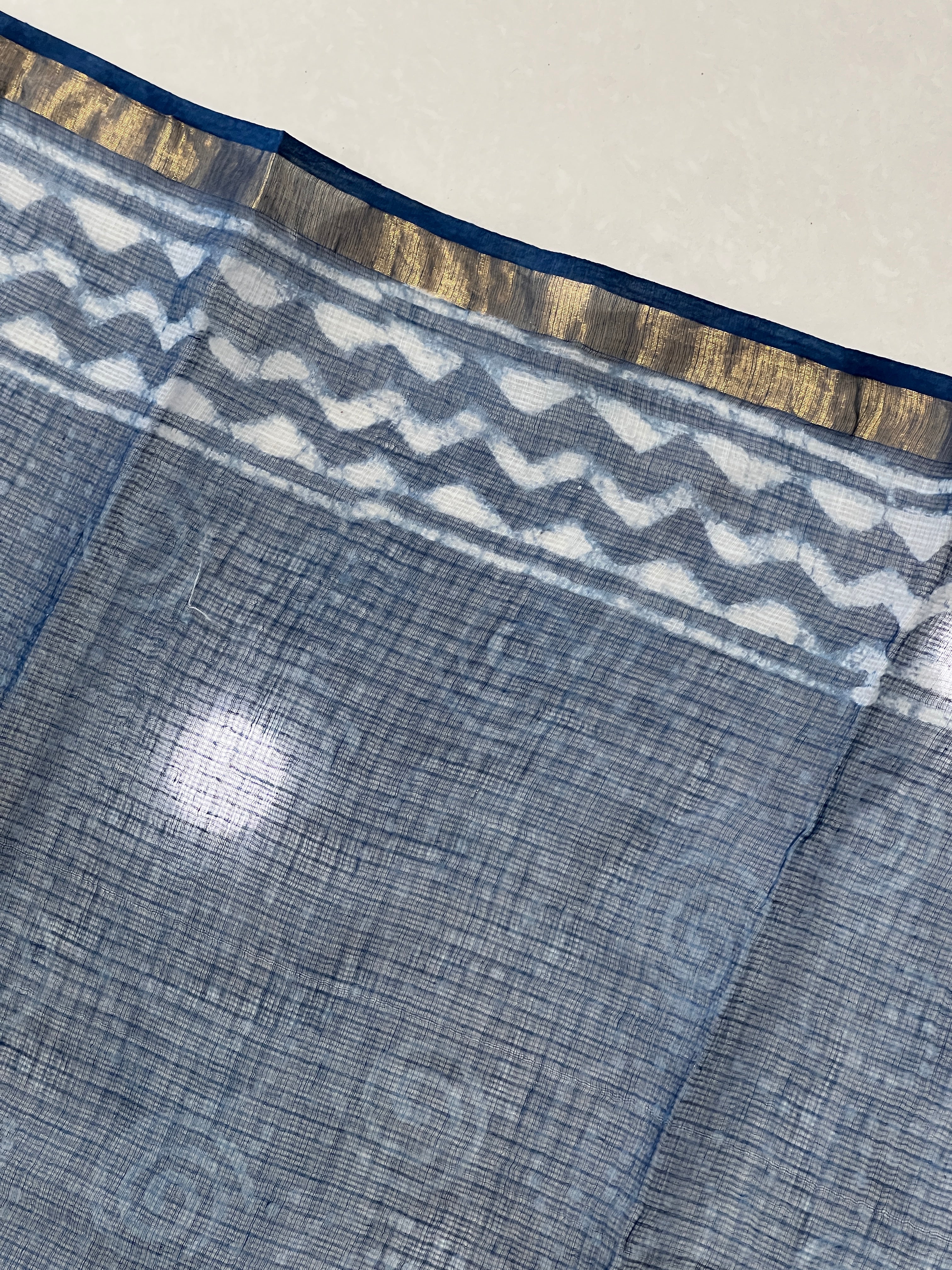 Screen Print With Zari Border Detailed Kota Saree | VFC493