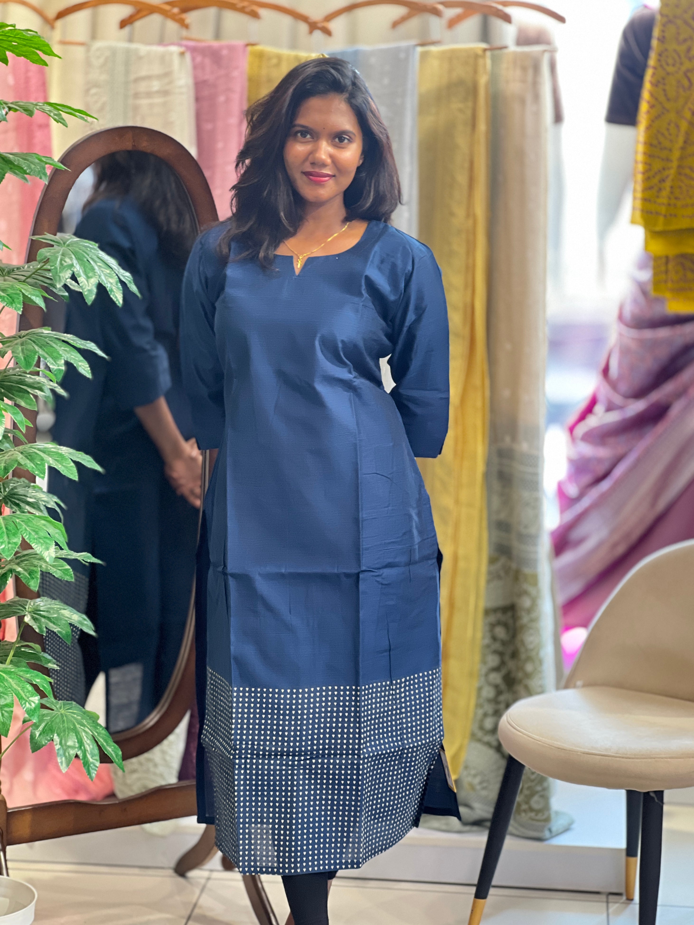 Solid PV Material Kurta | RMLA347