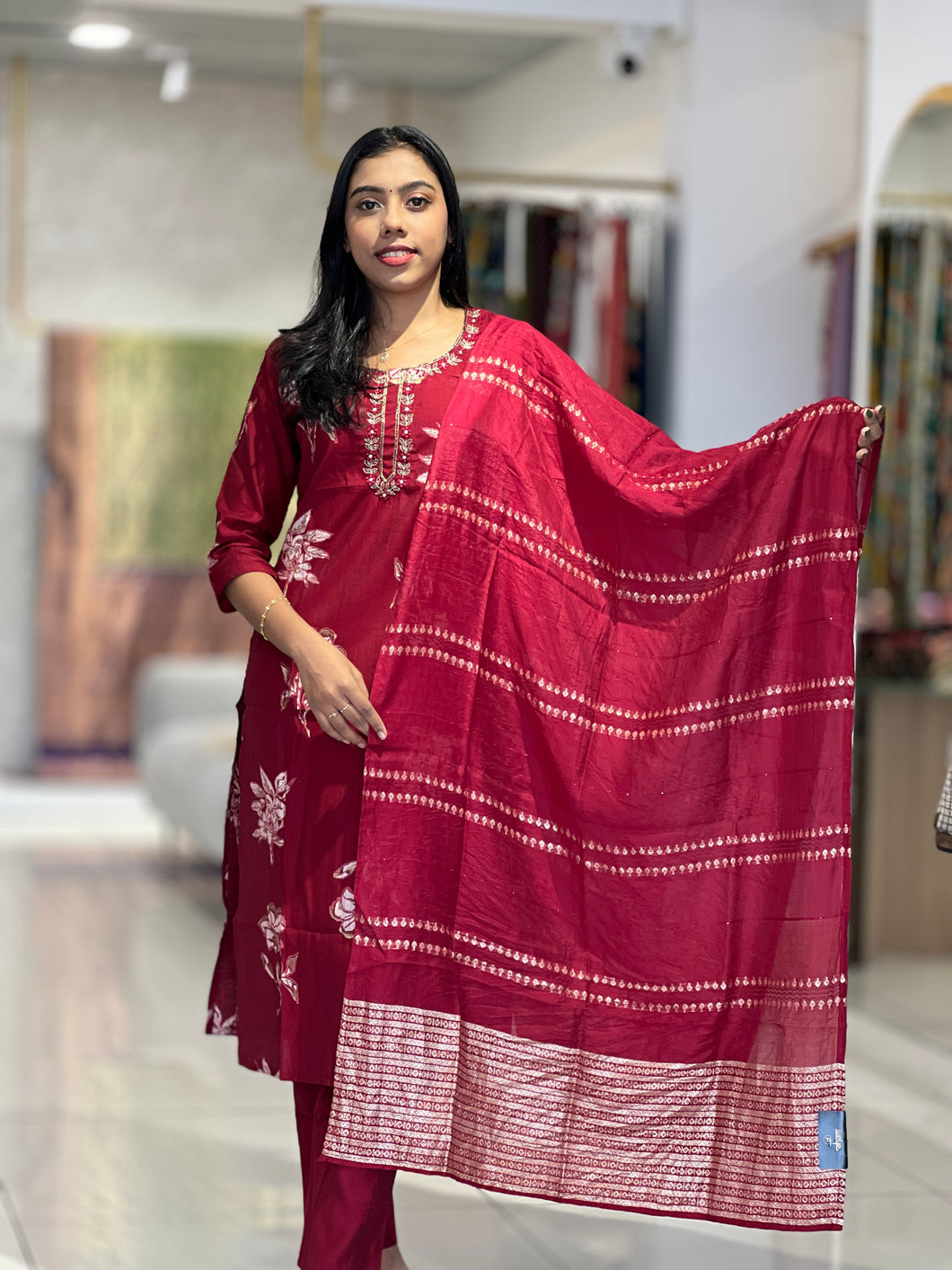 Floral Digital Printed Rayon Kurta Set | PIR147