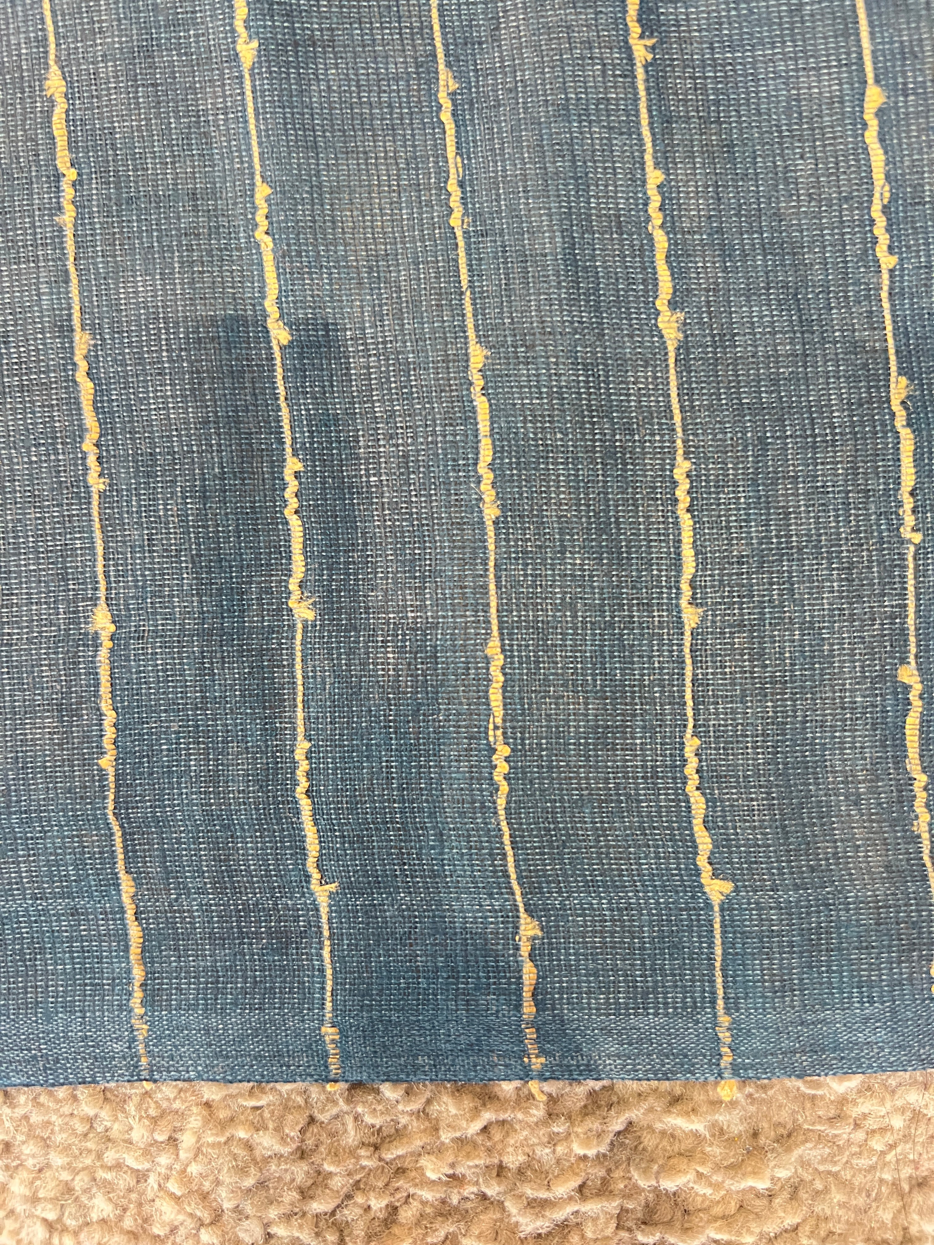 Stripe Patterned Noil Tussar Saree | MNH432