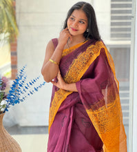 Hand Block Printed Supernet Kota Saree | SF1319