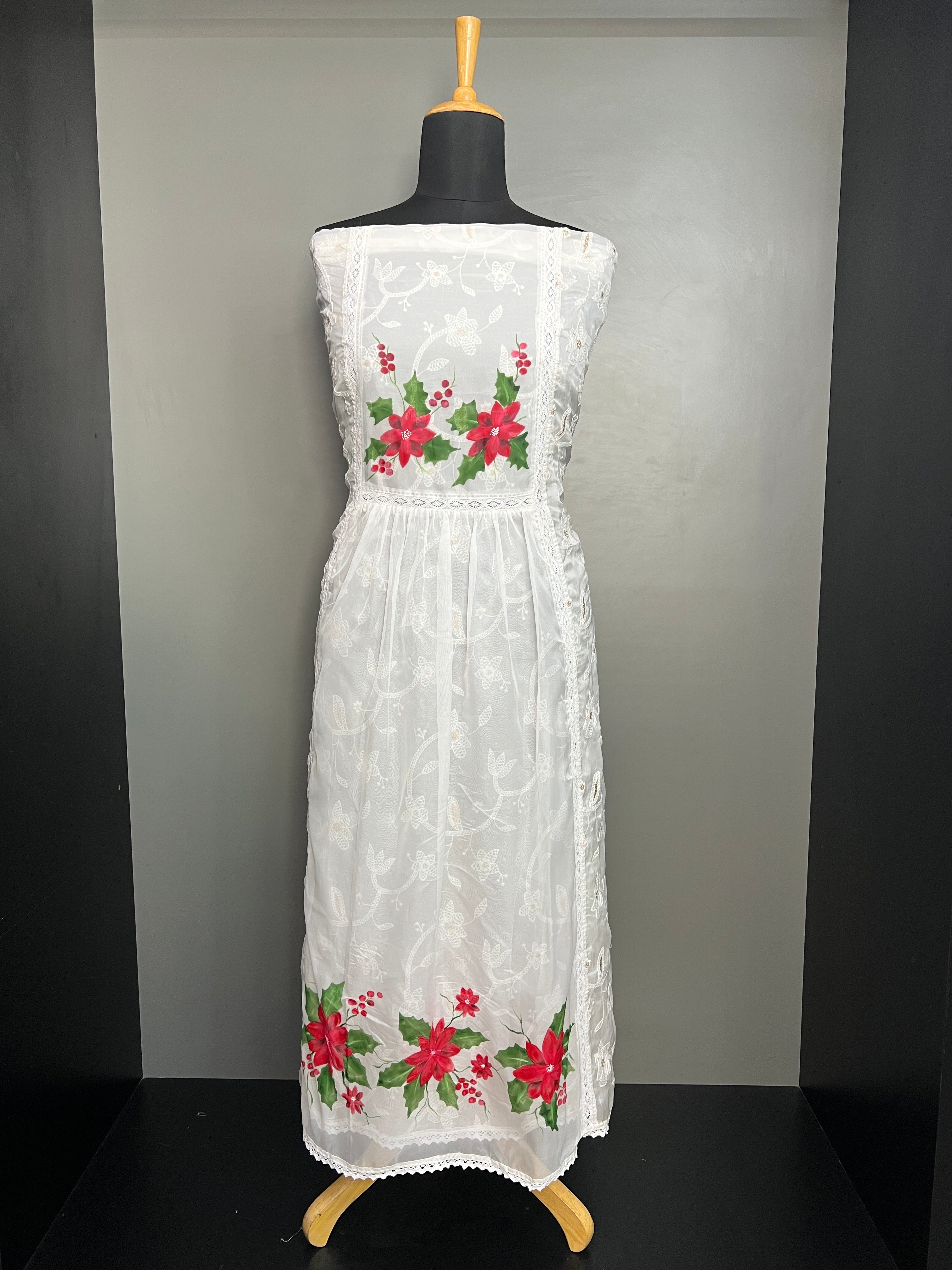 Floral Printed Organza Kurta Material | JSC552