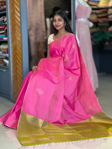 Buta Weaved Soft Silk Saree | AHR221