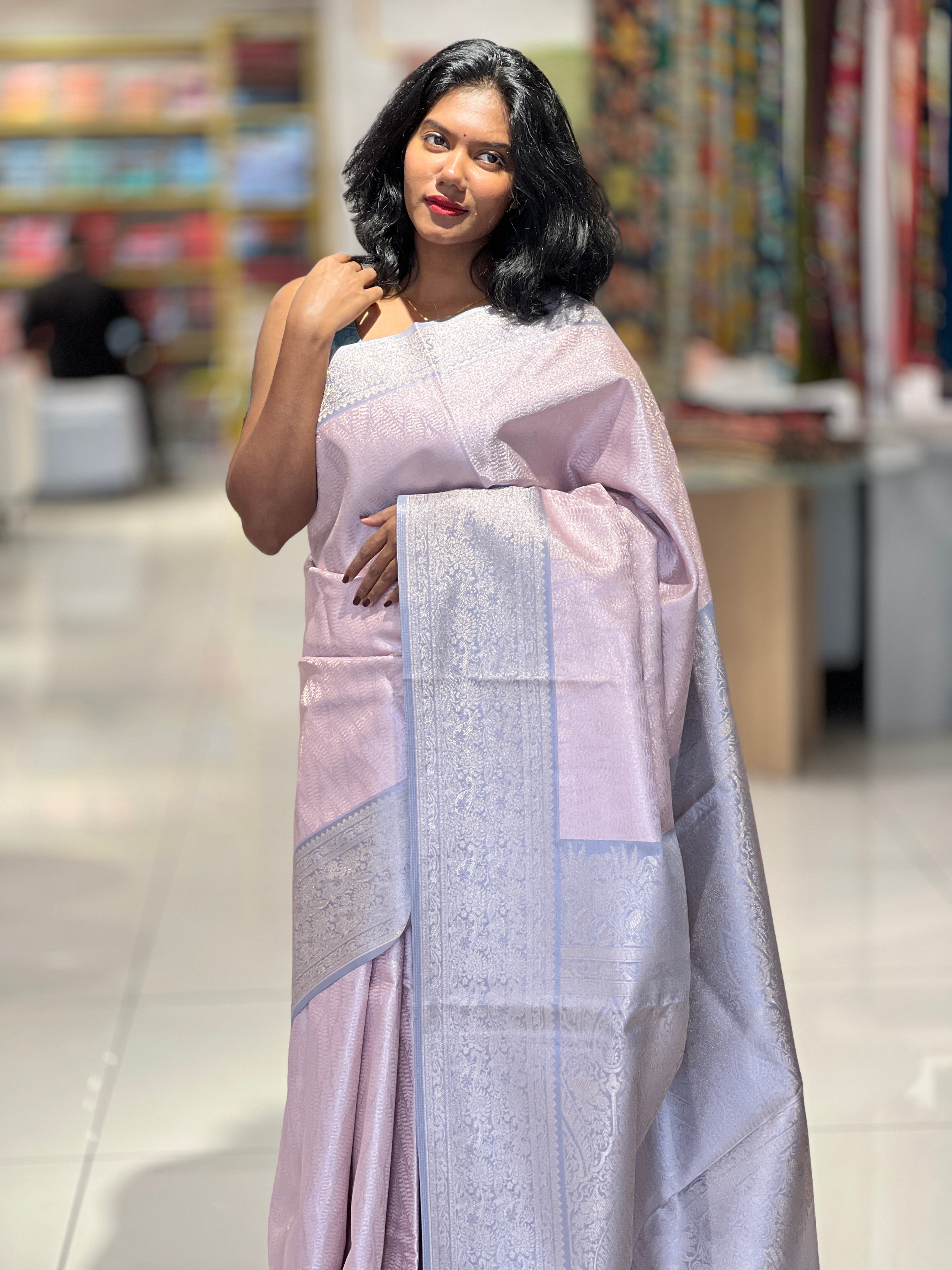 Brocade Weaved Semi Banarasi Silk Saree | NN306
