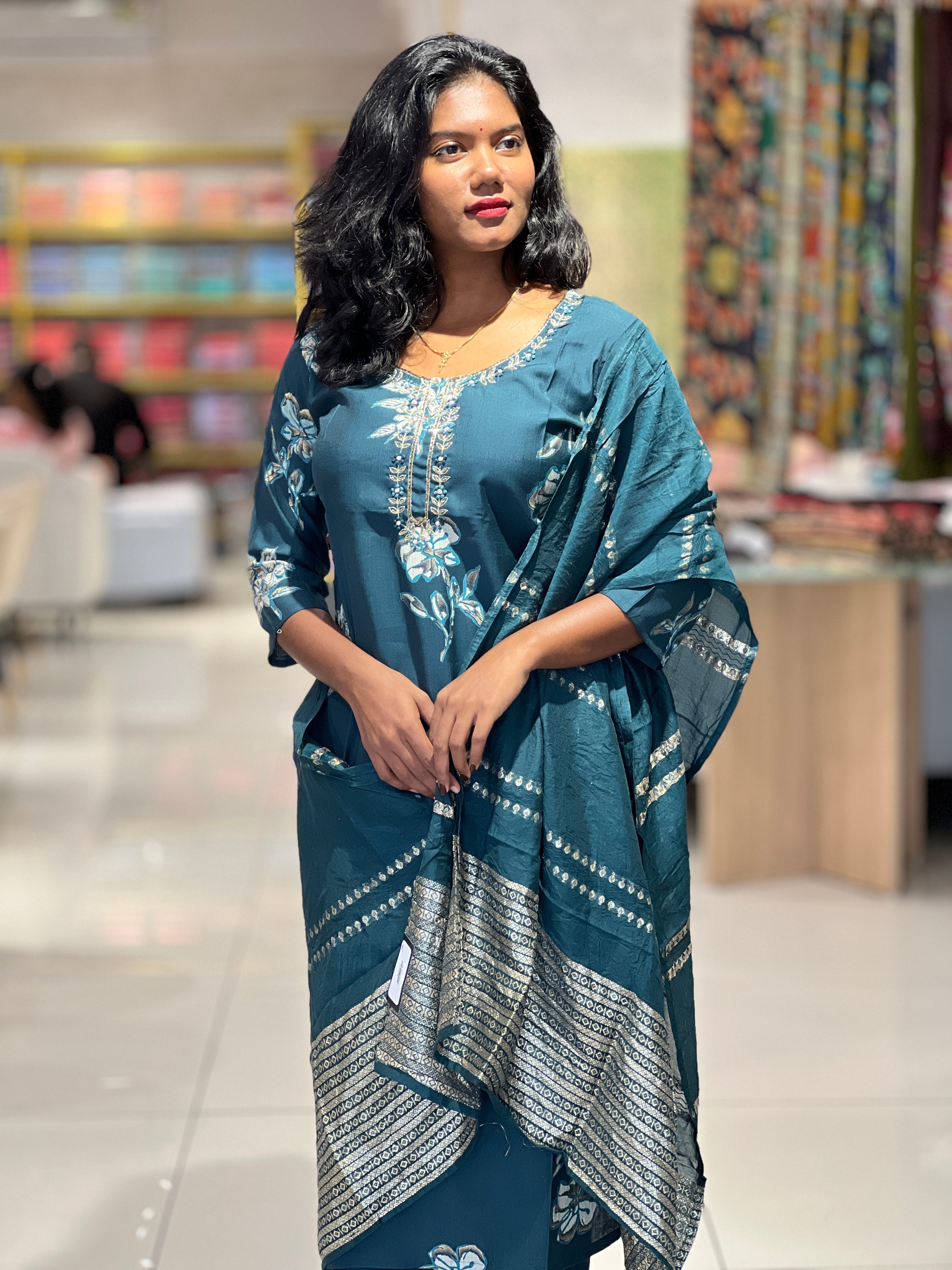 Floral Digital Printed Rayon Kurta Set | PIR146