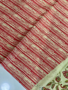 Screen Printed Cotton Saree  | VFC482
