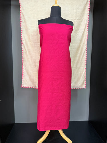 Soild Body Chanderi Top And Dupatta | SS1071