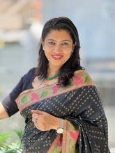 Antique Zari & Floral Weaved Semi Silk Saree | SSN362