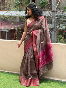 Digital Printed Chanderi Saree | SMC101